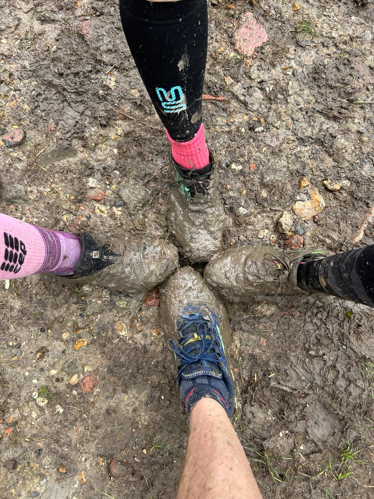 muddy trainers